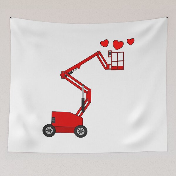 Item preview, Valentines Cherry Picker Operator, Boom Lift Wedding Anniversary designed and sold by doodlerob.