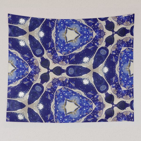 Item preview, Calm Constellation Blue/White Abstract Patterned Design - Jenny Meehan  designed and sold by Jenny Meehan Art Prints and Patterns  .