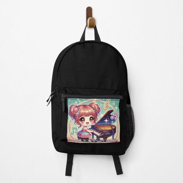 Item preview, Born to Play Piano - Adorable Chibi Girl designed and sold by MySheetMusicArt.
