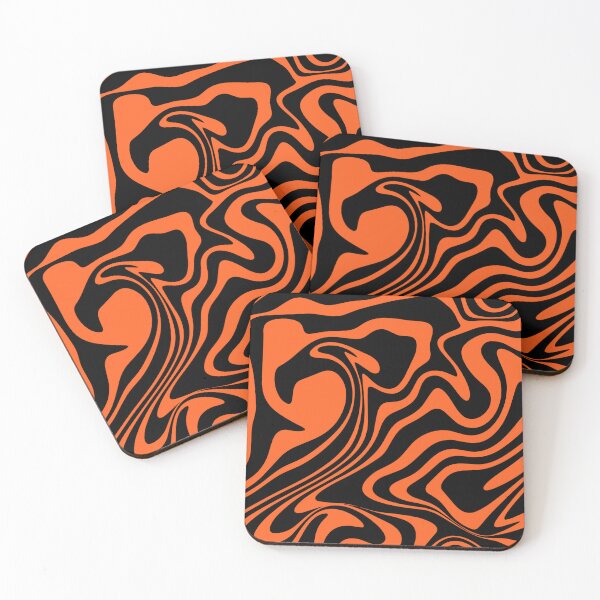 Item preview, Orange And Black Wavy  designed and sold by MOBI-CASE.
