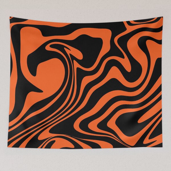 Item preview, Orange And Black Wavy  designed and sold by MOBI-CASE.