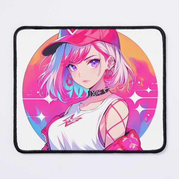 Item preview, Vibrant Cyberpunk Girl designed and sold by jgvisualarts.