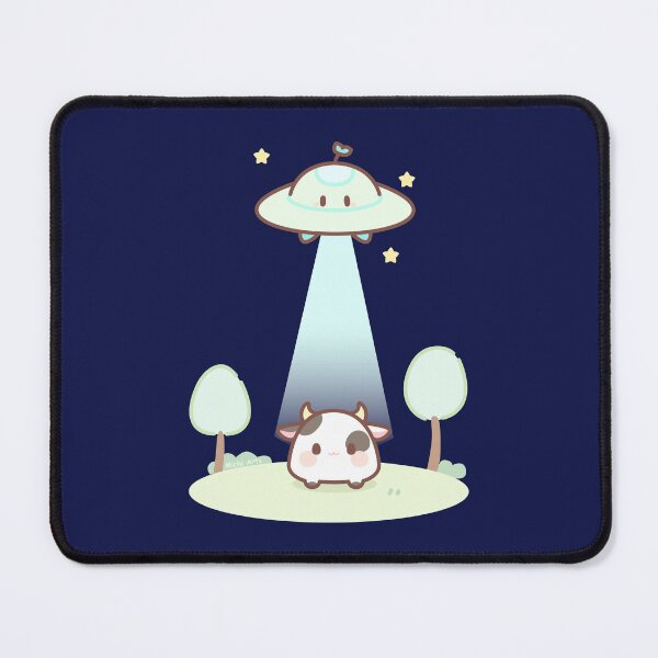 Item preview, Illustration of a UFO taking a cow designed and sold by Cute-adorable.
