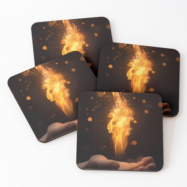 Item preview, Golden Flame Above Hands: Inspiration for Journaling Art designed and sold by Amr Siam.