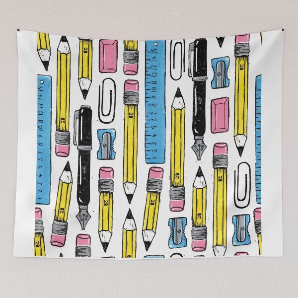 Item preview, School Pens and Pencils for Stationery Lovers designed and sold by woahtherepickle.