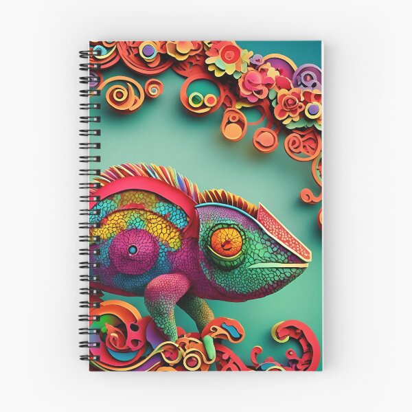 Item preview, Rainbow Mosaic Chameleon designed and sold by cuprum.