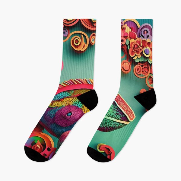 Item preview, Rainbow Mosaic Chameleon designed and sold by cuprum.