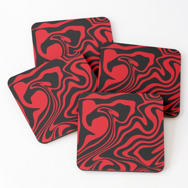 Item preview, Black And Red Wavy  designed and sold by MOBI-CASE.