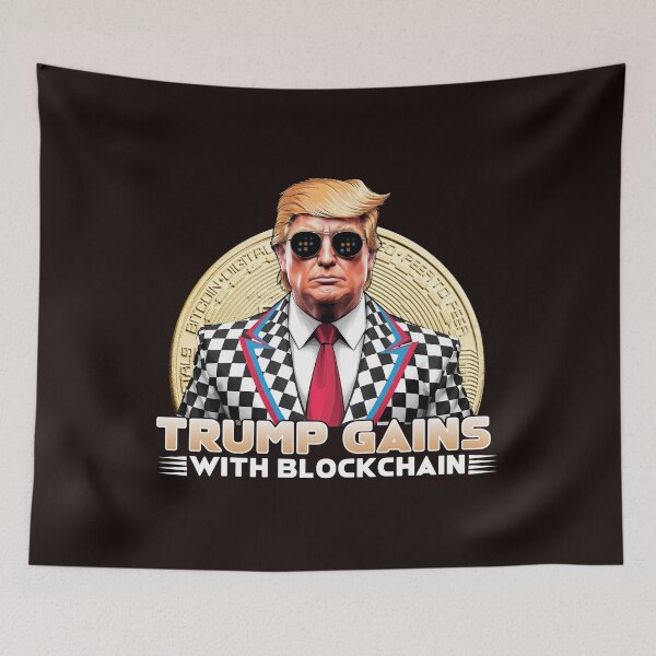 Item preview, Trump Gains With Blockchain designed and sold by lovelyq1.