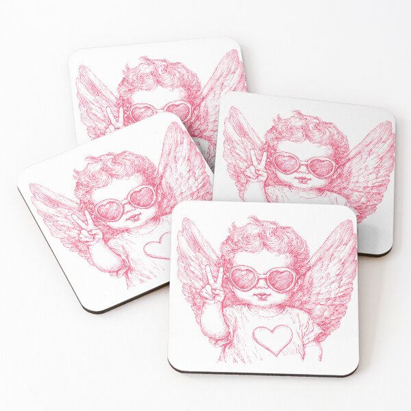 Item preview, Retro Cupid Valentine peace sign designed and sold by haroulita.