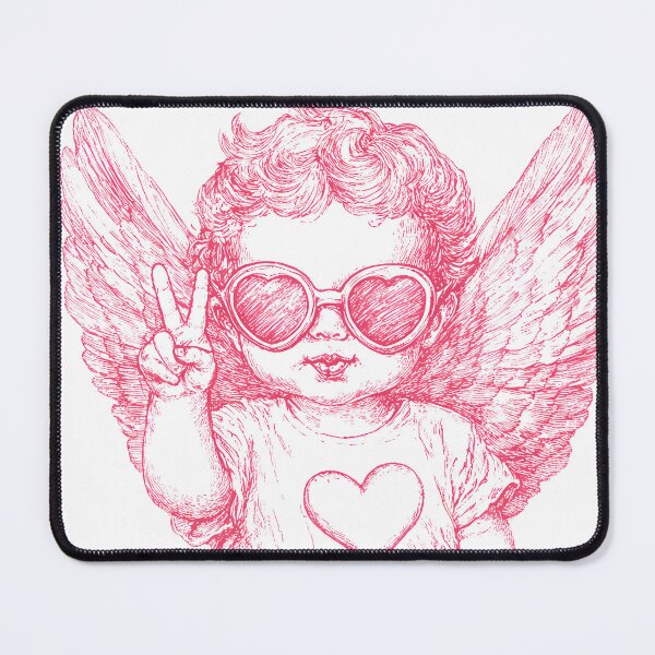Item preview, Retro Cupid Valentine peace sign designed and sold by haroulita.