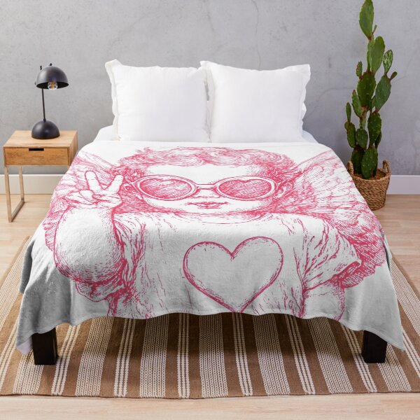 Item preview, Retro Cupid Valentine peace sign designed and sold by haroulita.