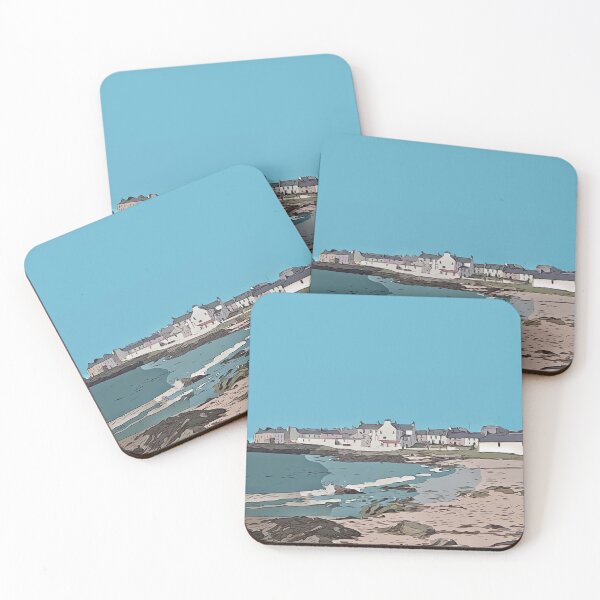 Item preview, Port Charlotte Islay coaster designed and sold by Simply The West Prints.