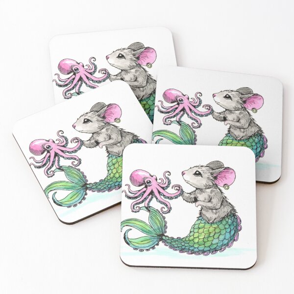 Item preview, MerMouse & Cephalopod designed and sold by Scribbles & Doodles by Jinx.