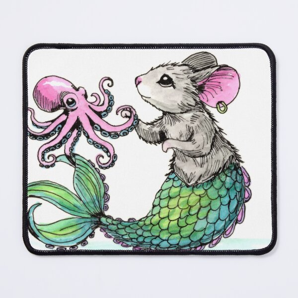 Item preview, MerMouse & Cephalopod designed and sold by Scribbles & Doodles by Jinx.