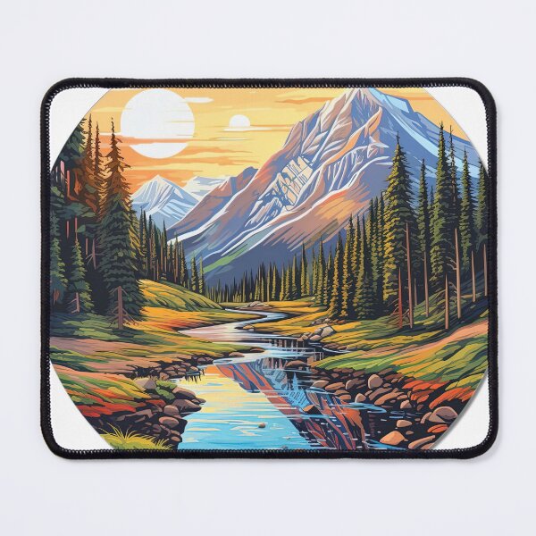 Item preview, Serene Mountain Landscape designed and sold by jgvisualarts.