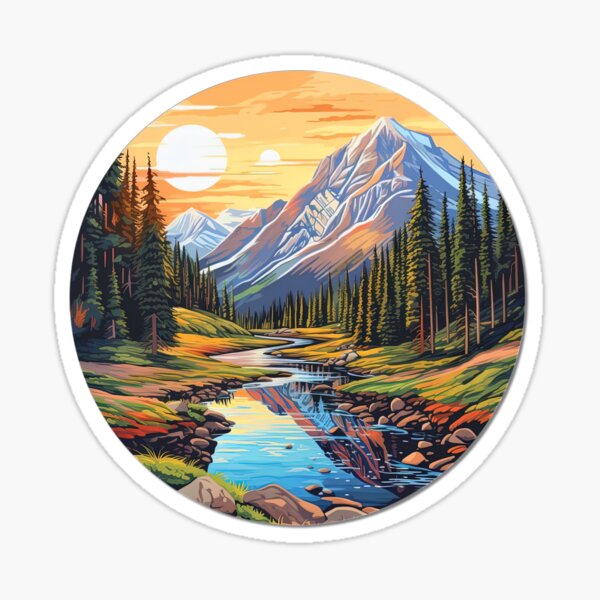 Item preview, Serene Mountain Landscape designed and sold by jgvisualarts.