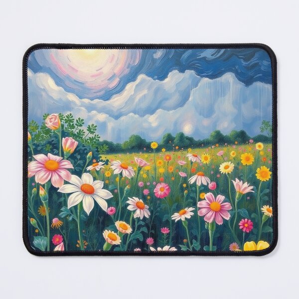 Item preview, Flower Garden beautiful expressionist art nouveau vintage art designed and sold by Vintage Designs +.