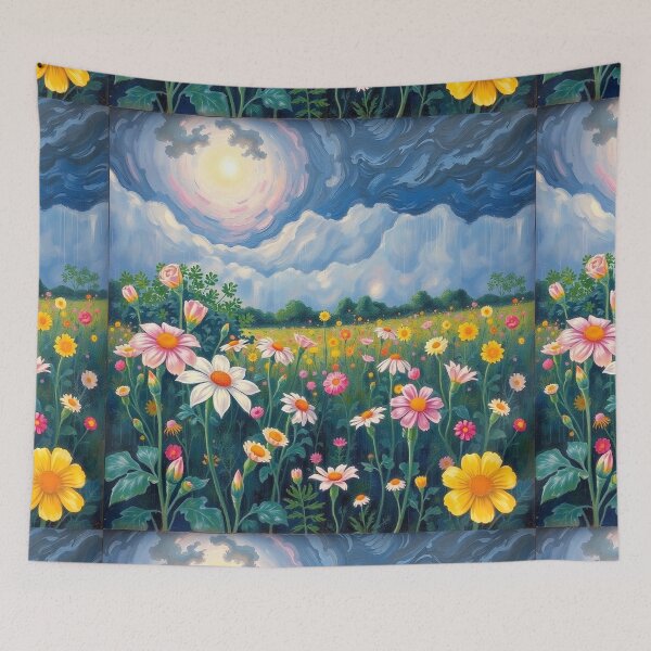 Item preview,  Flower Garden beautiful expressionist art nouveau vintage art designed and sold by Vintage Designs +.