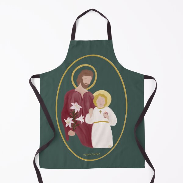 Artikelvorschau, Der heilige Josef mit dem Jesuskind entworfen und verkauft von YouAreMadeNew.
