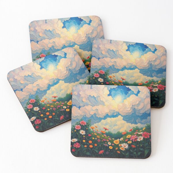 Item preview, Flower Garden beautiful expressionist art nouveau vintage art designed and sold by Vintage Designs +.