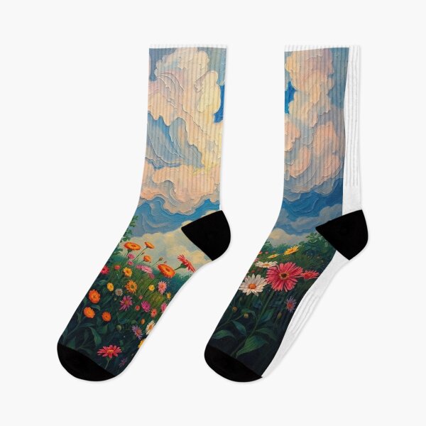 Item preview, Flower Garden beautiful expressionist art nouveau vintage art designed and sold by Vintage Designs +.