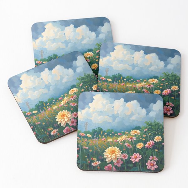 Item preview, Flower Garden beautiful expressionist art nouveau vintage art designed and sold by Vintage Designs +.
