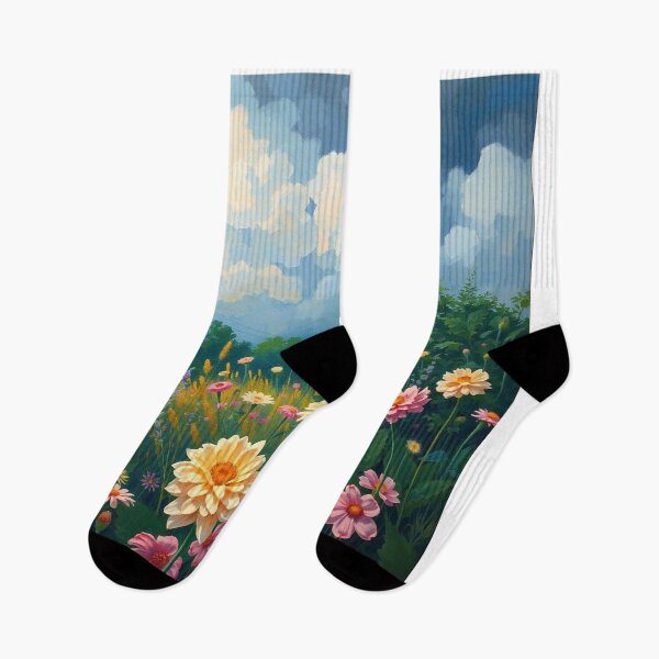 Item preview, Flower Garden beautiful expressionist art nouveau vintage art designed and sold by Vintage Designs +.