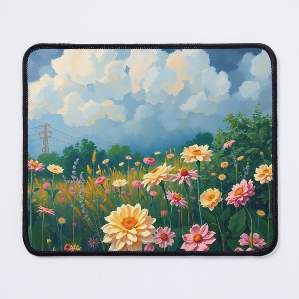 Item preview, Flower Garden beautiful expressionist art nouveau vintage art designed and sold by Vintage Designs +.
