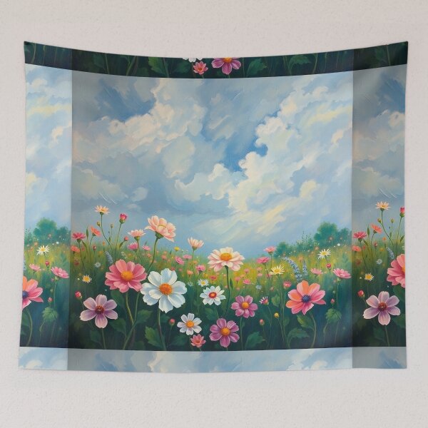 Item preview, Flower Garden beautiful expressionist art nouveau vintage art designed and sold by Vintage Designs +.