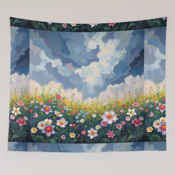 Item preview,  Flower Garden beautiful expressionist art nouveau vintage art designed and sold by Vintage Designs +.
