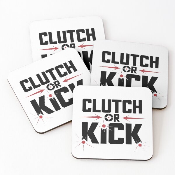 Item preview, Clutch or Kick Minimalist Design for FPS Gamers and Competitive Valorant Fans designed and sold by pixelpopplanet.