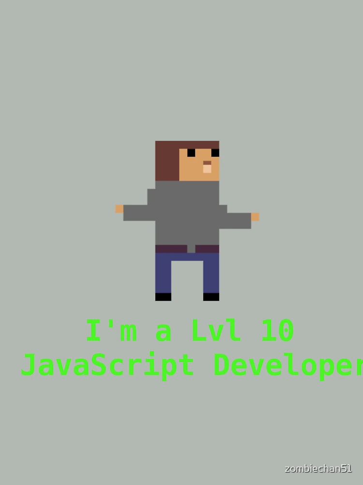 Thumbnail 4 of 4, Boxy T-Shirt, Level 10 JavaScript Developer designed and sold by zombiechan51.