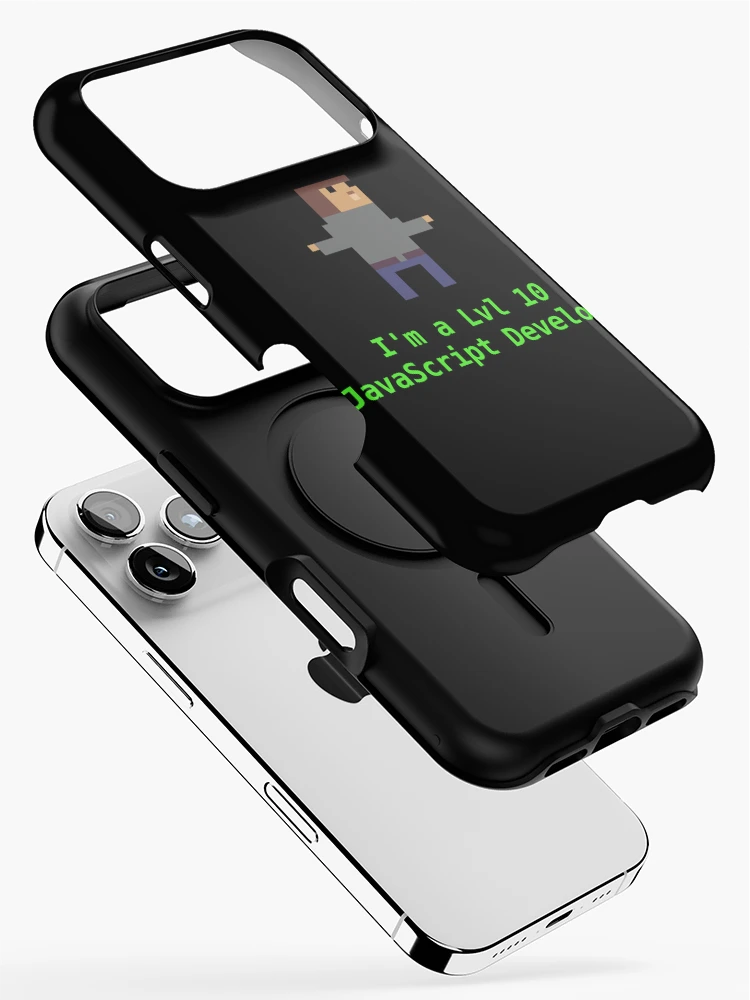 Thumbnail 2 of 4, iPhone Case, Level 10 JavaScript Developer designed and sold by zombiechan51.