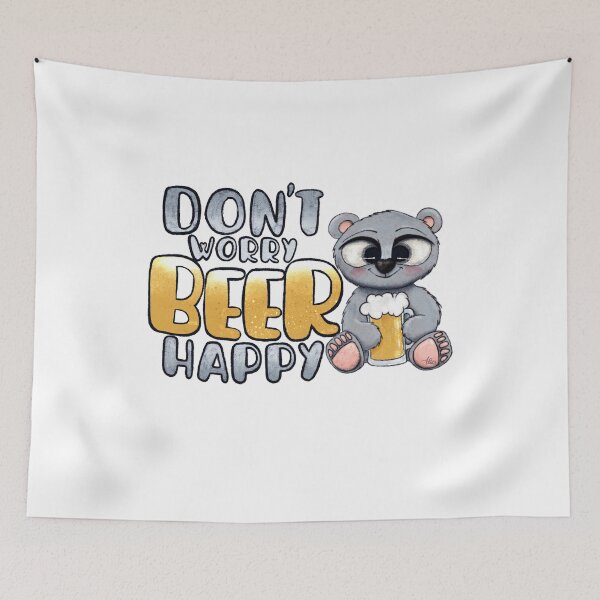 Item preview, Don't worry beer happy designed and sold by alies-art.