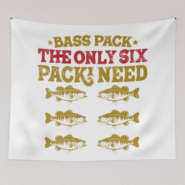 Item preview, Bass Pack The Only Pack I Need Funny Bass Fishing Gear Design designed and sold by TeeByDesignsCo®.
