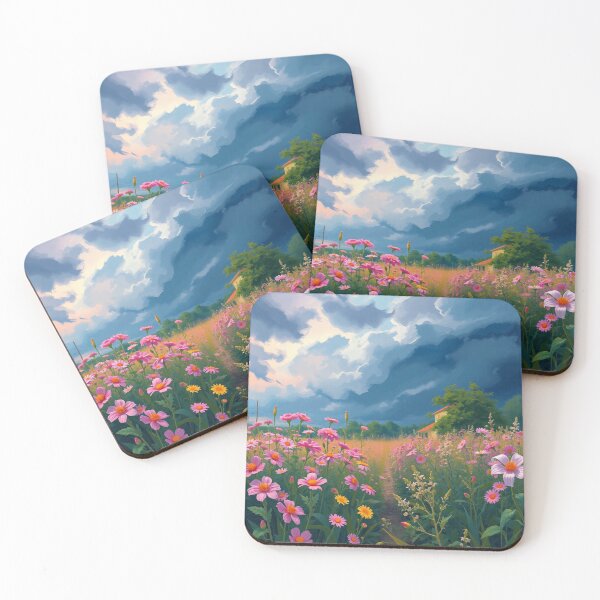Item preview, Flower Garden beautiful expressionist art nouveau vintage art designed and sold by Vintage Designs +.