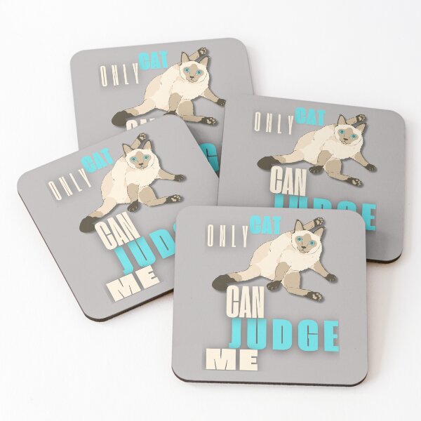 Item preview, Only Cat Can Judge Me designed and sold by FrogLLi.