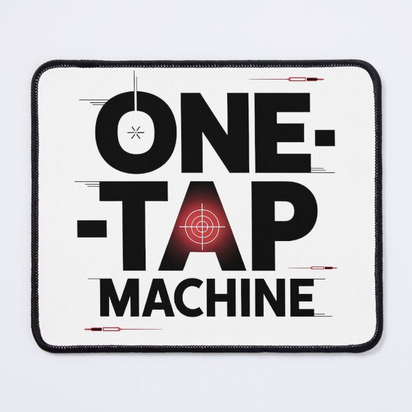Item preview, One Tap Machine Minimalist Design for FPS Gamers, Sharpshooters, and Valorant Fans designed and sold by pixelpopplanet.