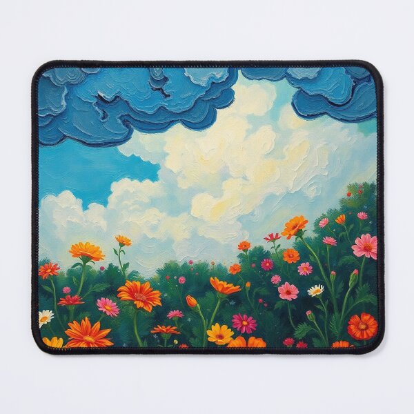 Item preview, Flower Garden beautiful expressionist art nouveau vintage art designed and sold by Vintage Designs +.