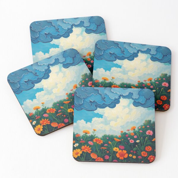 Item preview,  Flower Garden beautiful expressionist art nouveau vintage art designed and sold by Vintage Designs +.