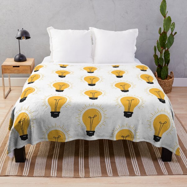 Item preview, Yellow Light Bulb Shining Brightly designed and sold by CHERRY--SHOP.