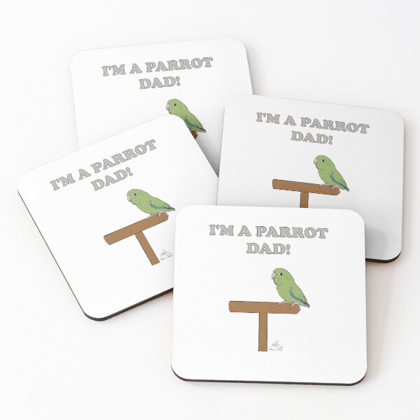 Item preview, I'm a Parrot Dad! With a Male Green Parrotlet designed and sold by Laughing Parrot Studio.