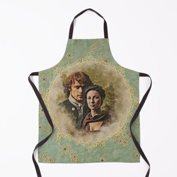 Item preview,  Outlander - Sassenach and the Soldier Green and Gold with Flowers designed and sold by dealchica.