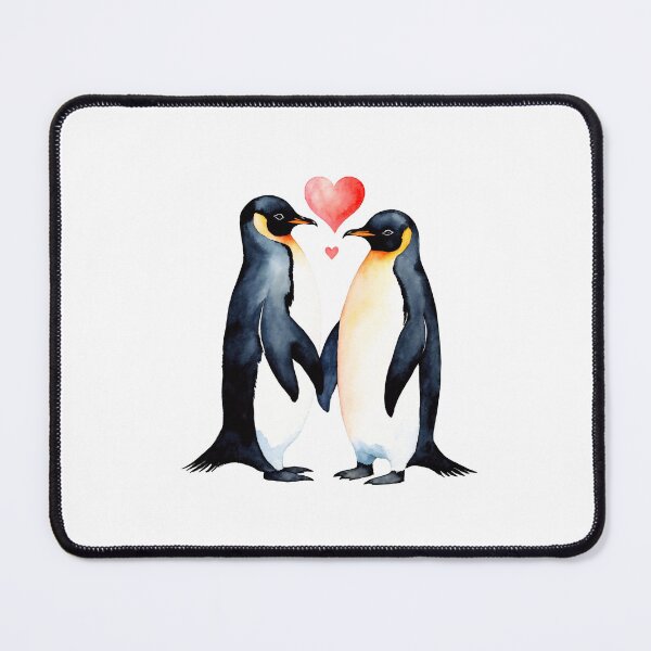 Item preview, Watercolor pinguin, watercolor pinguin, valentine day, love, adorable animals designed and sold by Victoria Riabov.