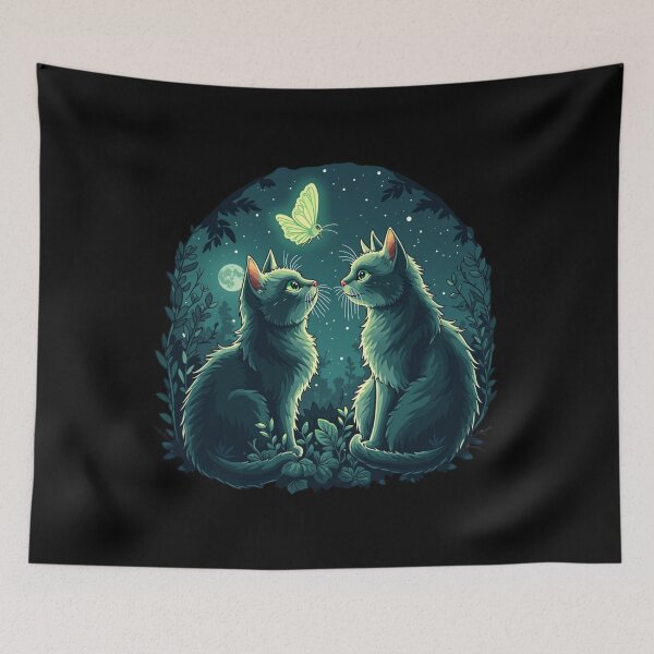 Item preview, Cat and a Lunar Moth designed and sold by SignumShop.