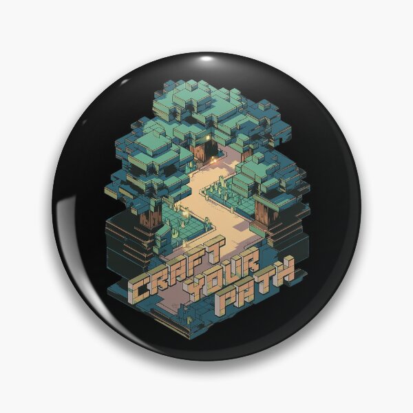 Item preview, Craft Your Path Pixel Art Design for Minecraft Fans and Creative Sandbox Gamers designed and sold by pixelpopplanet.