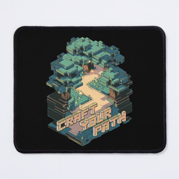 Item preview, Craft Your Path Pixel Art Design for Minecraft Fans and Creative Sandbox Gamers designed and sold by pixelpopplanet.