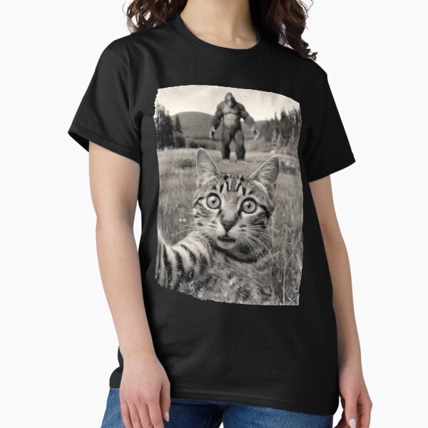 Item preview, Cat Bigfoot Selfie designed and sold by MintaApparel.