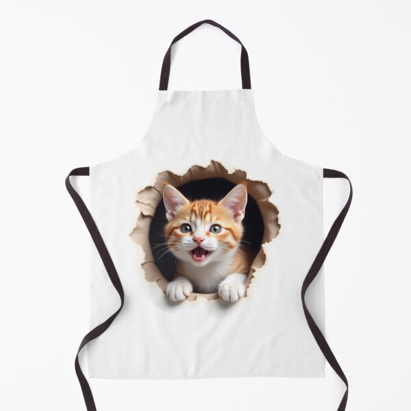 Item preview, Playful Cat Peeking Through: A Depth Illusion Art designed and sold by Eiadlight.